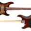 Black Smoker Guitar FUTURA-S HH Dark Brown Burst / Ash Back AAAA Flame Mable Top Body